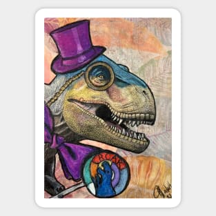 Roar-some time: T-Rex Gets Fancy Free Sticker